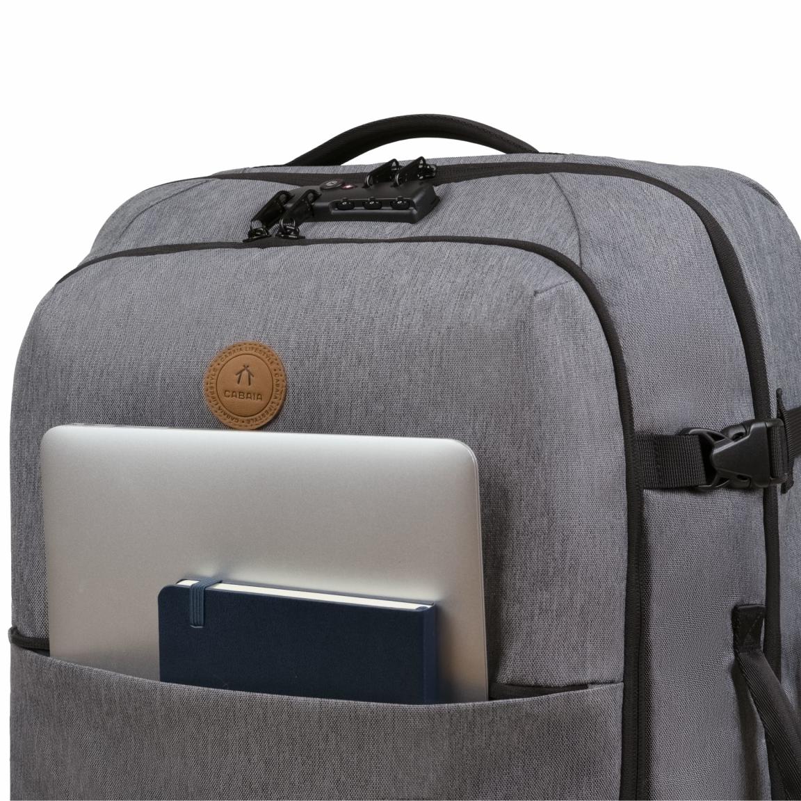 Cabaia Getaria Weichschalenkoffer M 2Rad Heather Grey TSA