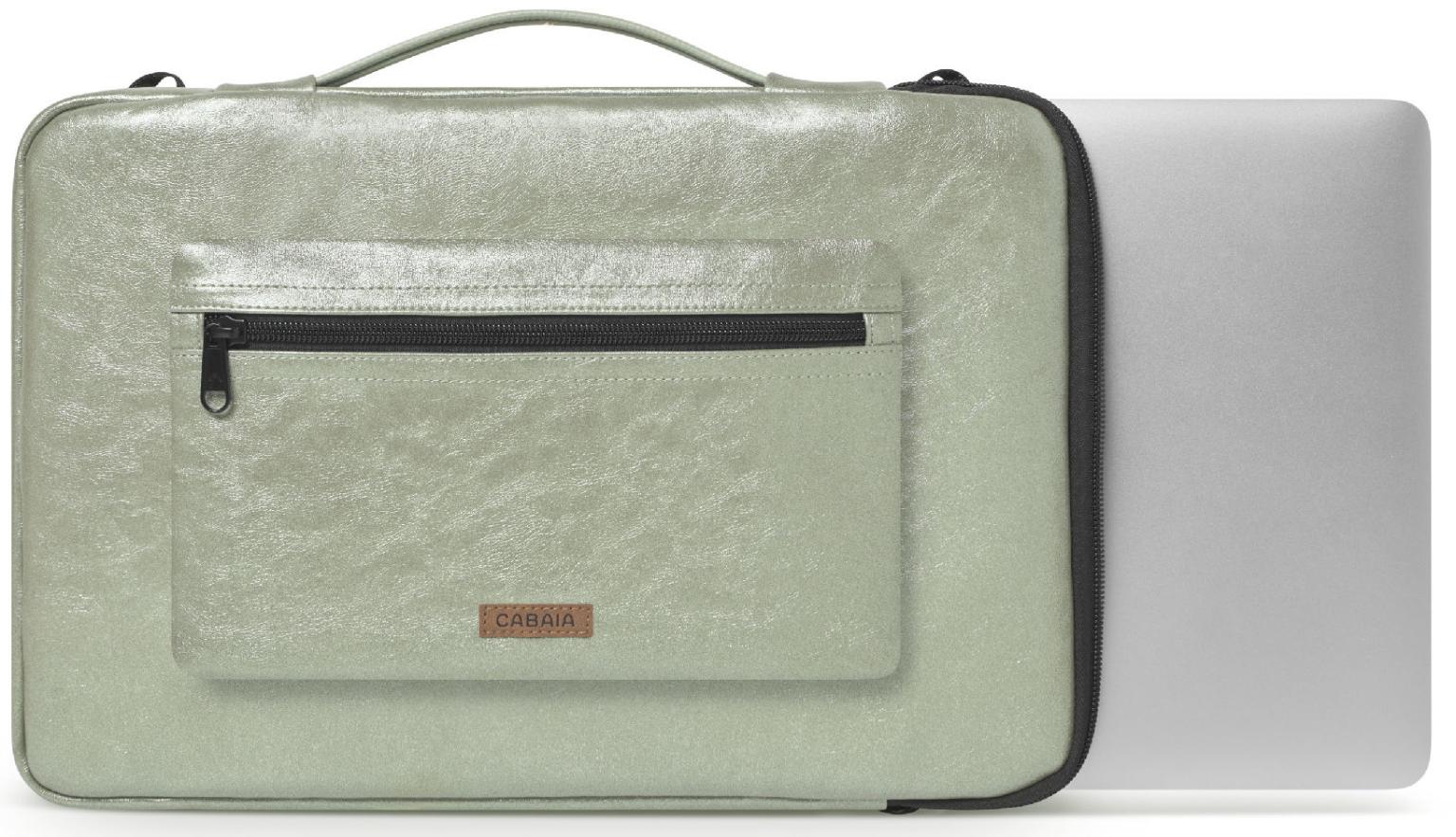 Cabaia Laptop Case 16 Zoll Riverdale grün schimmernd