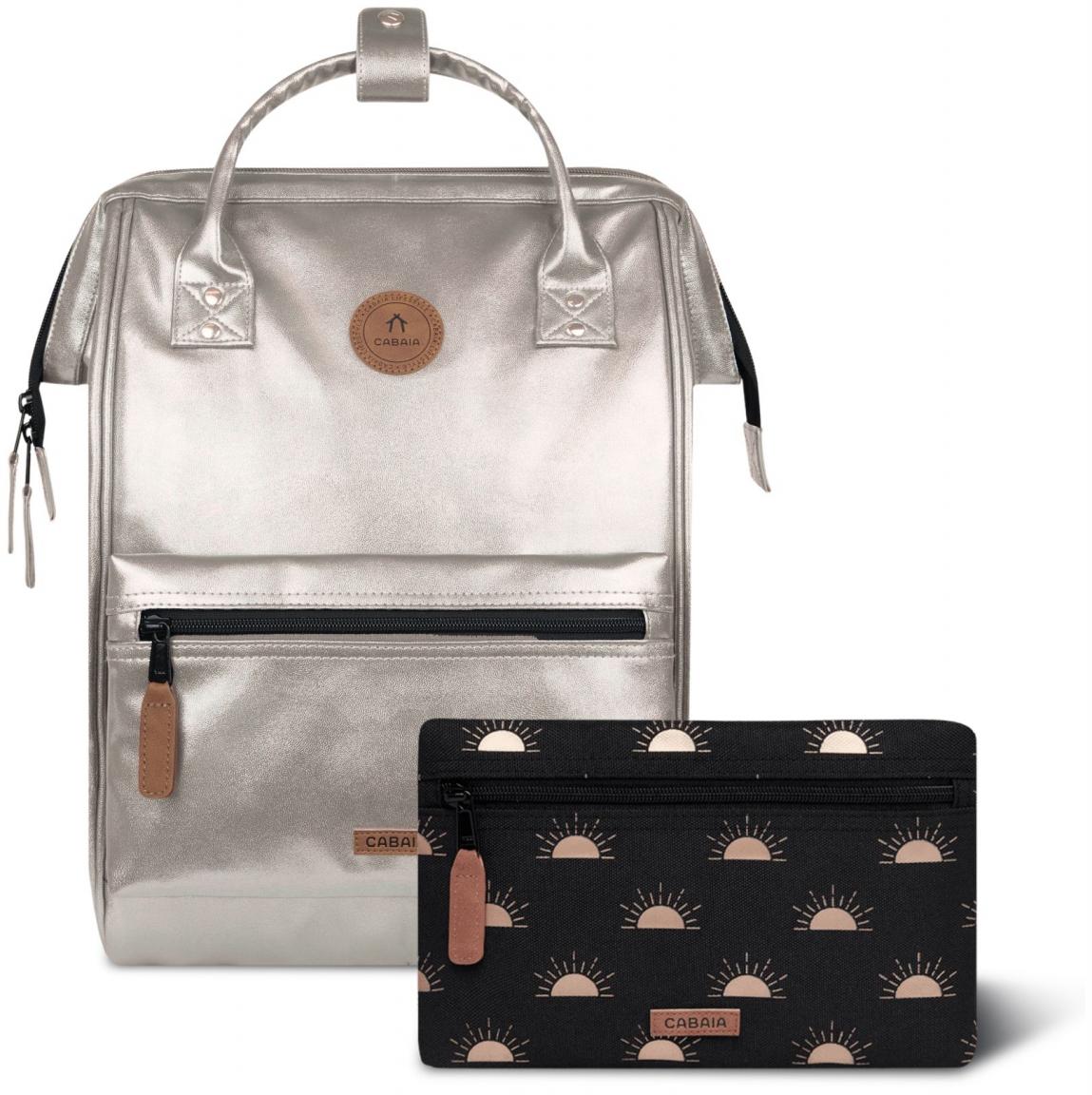 Cabaia Mädchenrucksack Honolulu irisierend golden Adventurer Medium