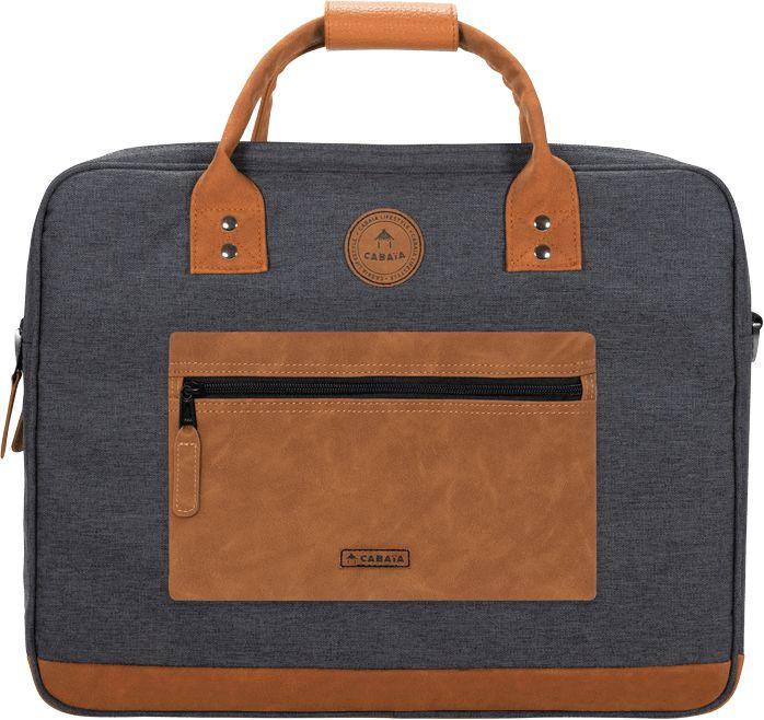 Cabaia Messenger Londres Medium dunkelgrau Collegetasche recycled