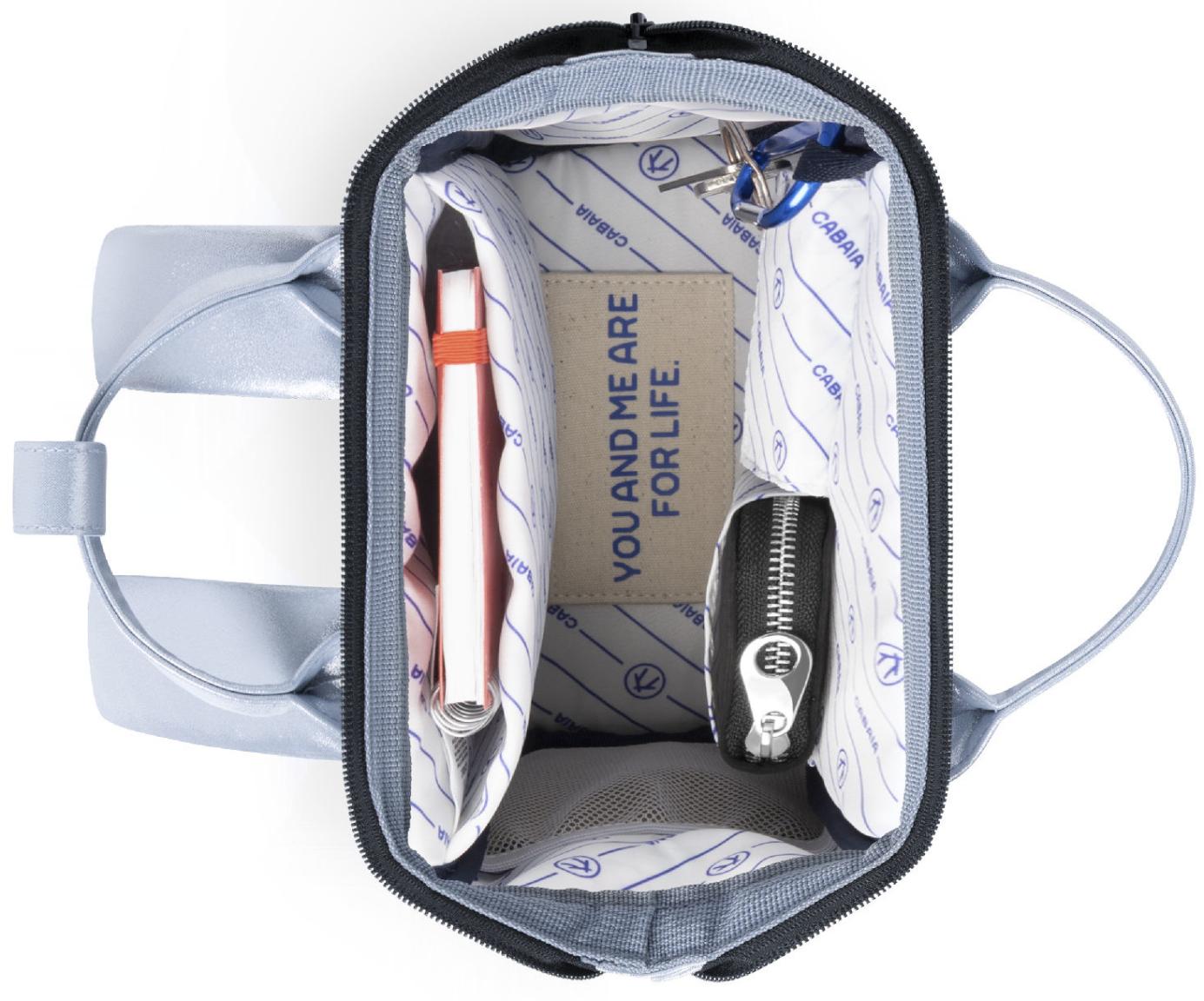 Cabaia Metallicrucksack XSmall silver Fiji Adventurer Kinder schillernd