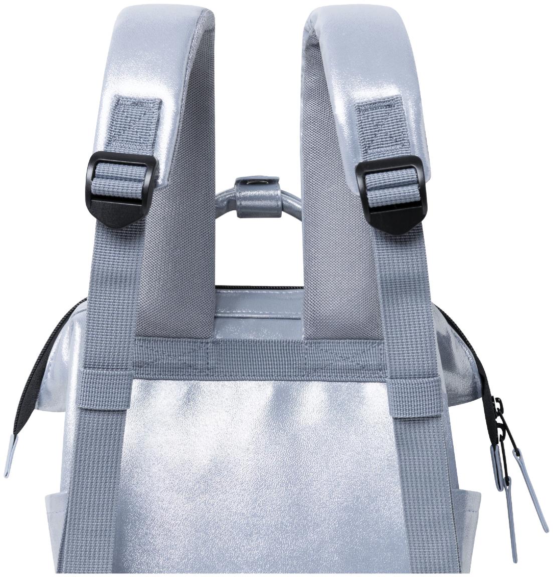 Cabaia Metallicrucksack XSmall silver Fiji Adventurer Kinder schillernd