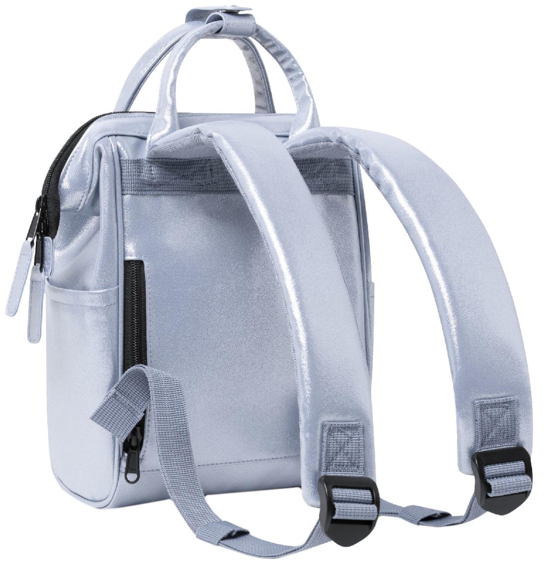 Cabaia Metallicrucksack XSmall silver Fiji Adventurer Kinder schillernd
