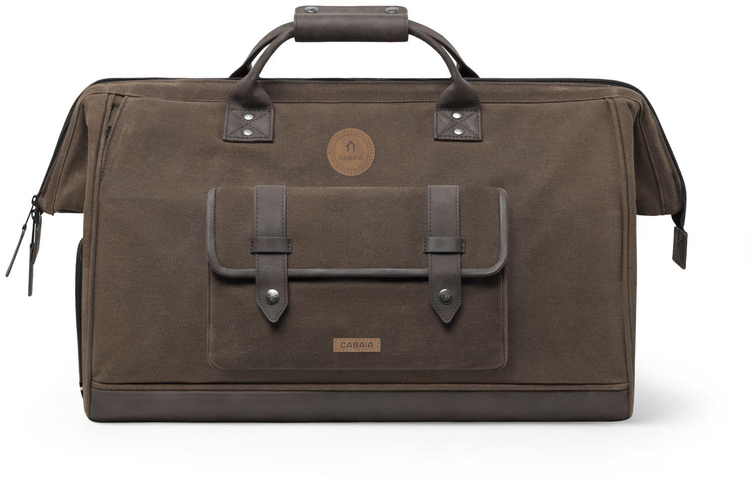 Cabaia Reisetasche Soyo Canvas braun Schuhfach Fronttasche