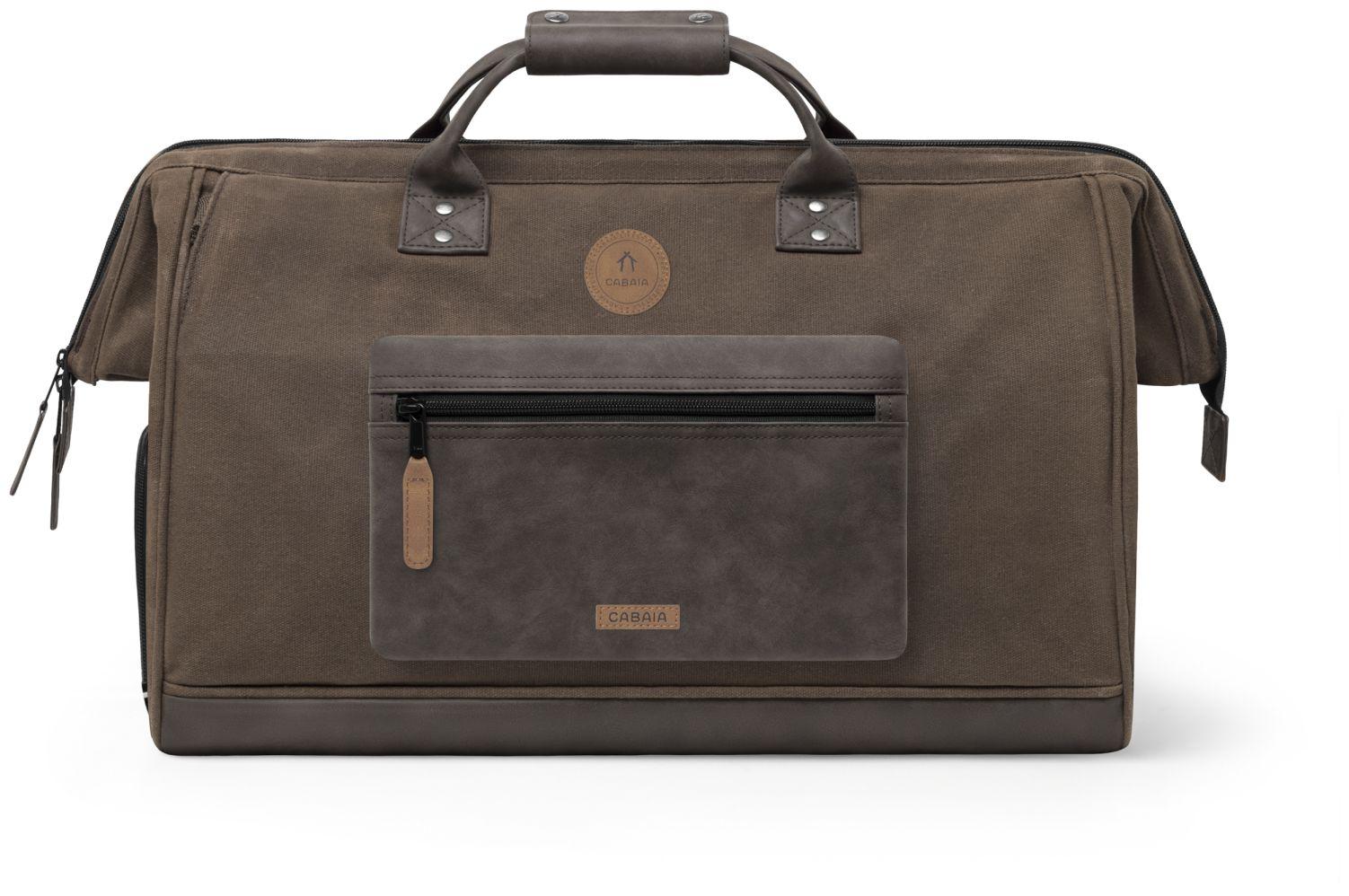 Cabaia Reisetasche Soyo Canvas braun Schuhfach Fronttasche