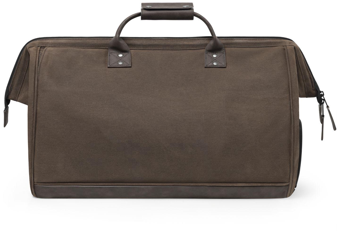Cabaia Reisetasche Soyo Canvas braun Schuhfach Fronttasche