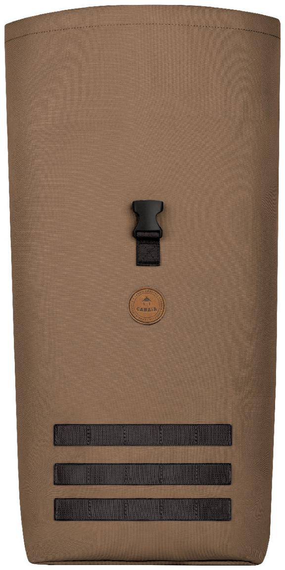 Cabaia Sitges Rolltop Tagesrucksack braun Vordertasche nachhaltig