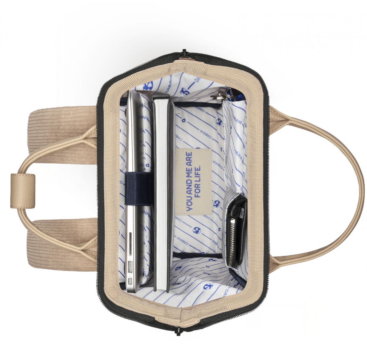 Cabaia Small Adventurer Daypack Tiger beige Luxor samtig