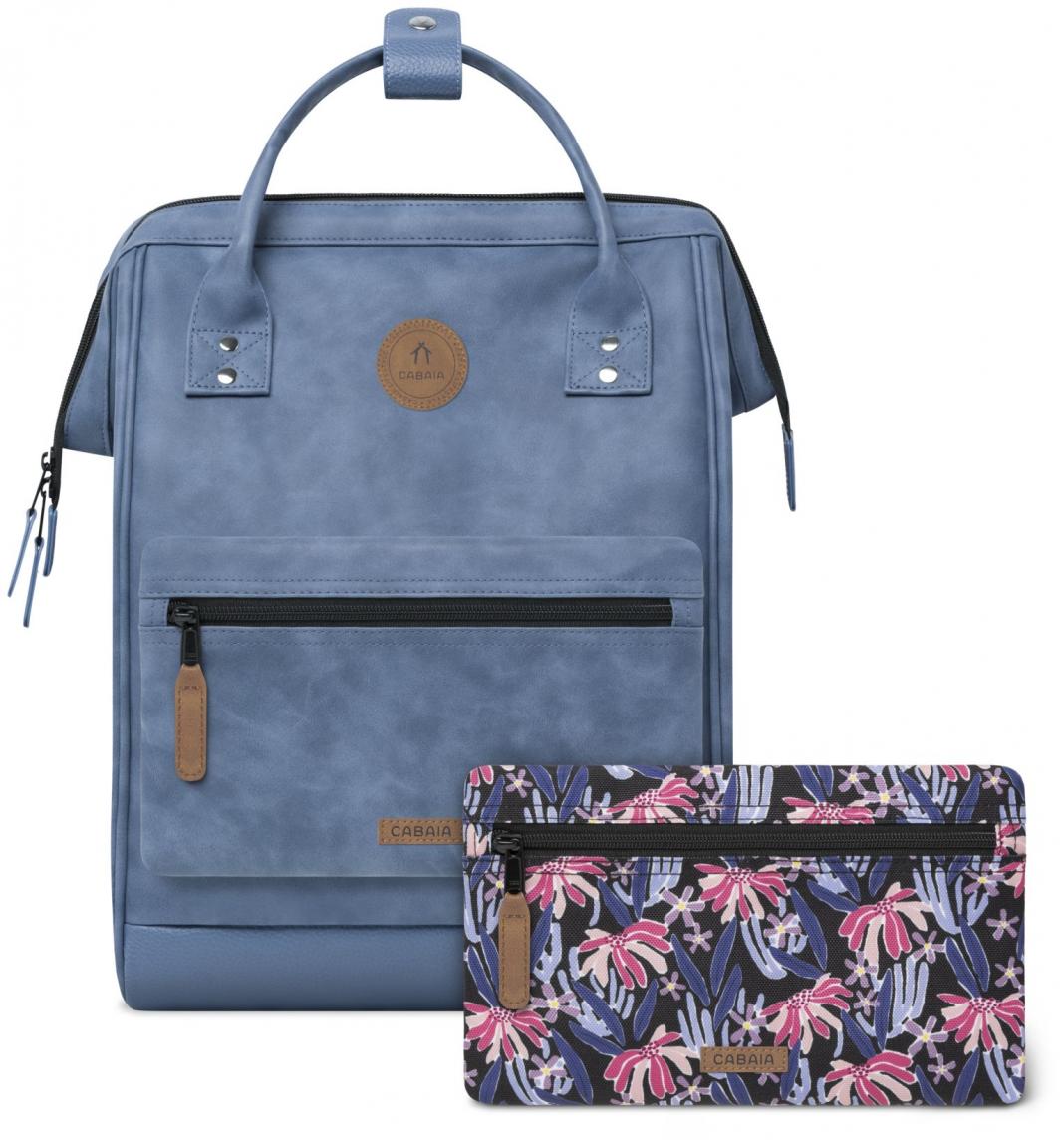 Cabaia Tagesrucksack Galway blau Adventurer Medium Print wasserabweisend