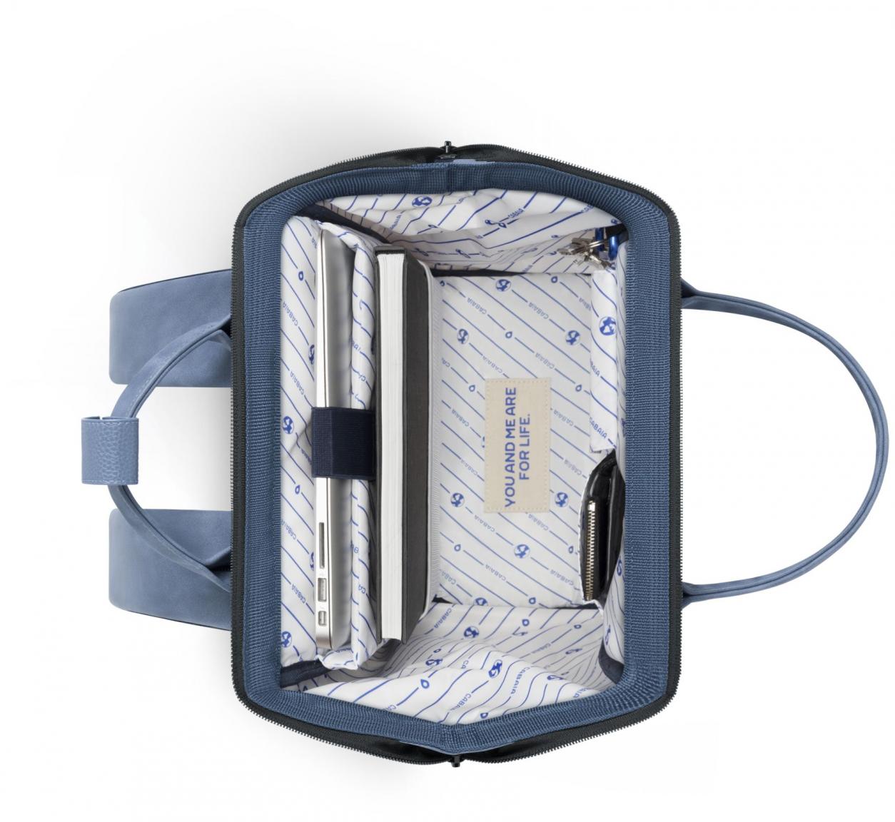 Cabaia Tagesrucksack Galway blau Adventurer Medium Print wasserabweisend