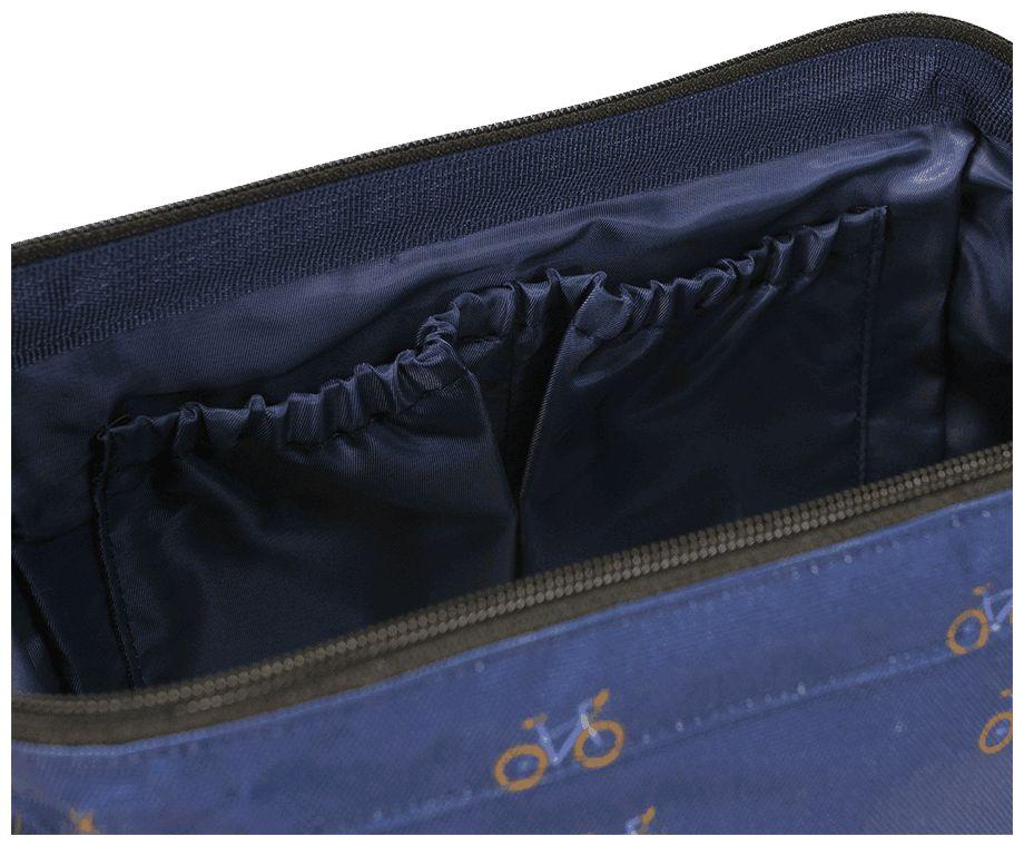 Cabaia Travel Kit Trogir Washbag urban schwarz braun Überschlag