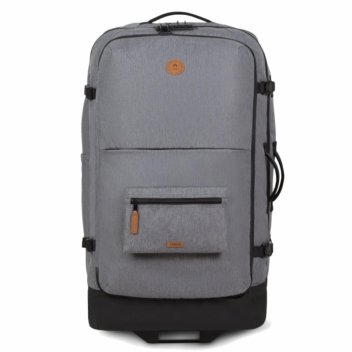 Cabaia Trolleytasche mit 2 Räder Getaria Soft Case Large Heather Grey vegan