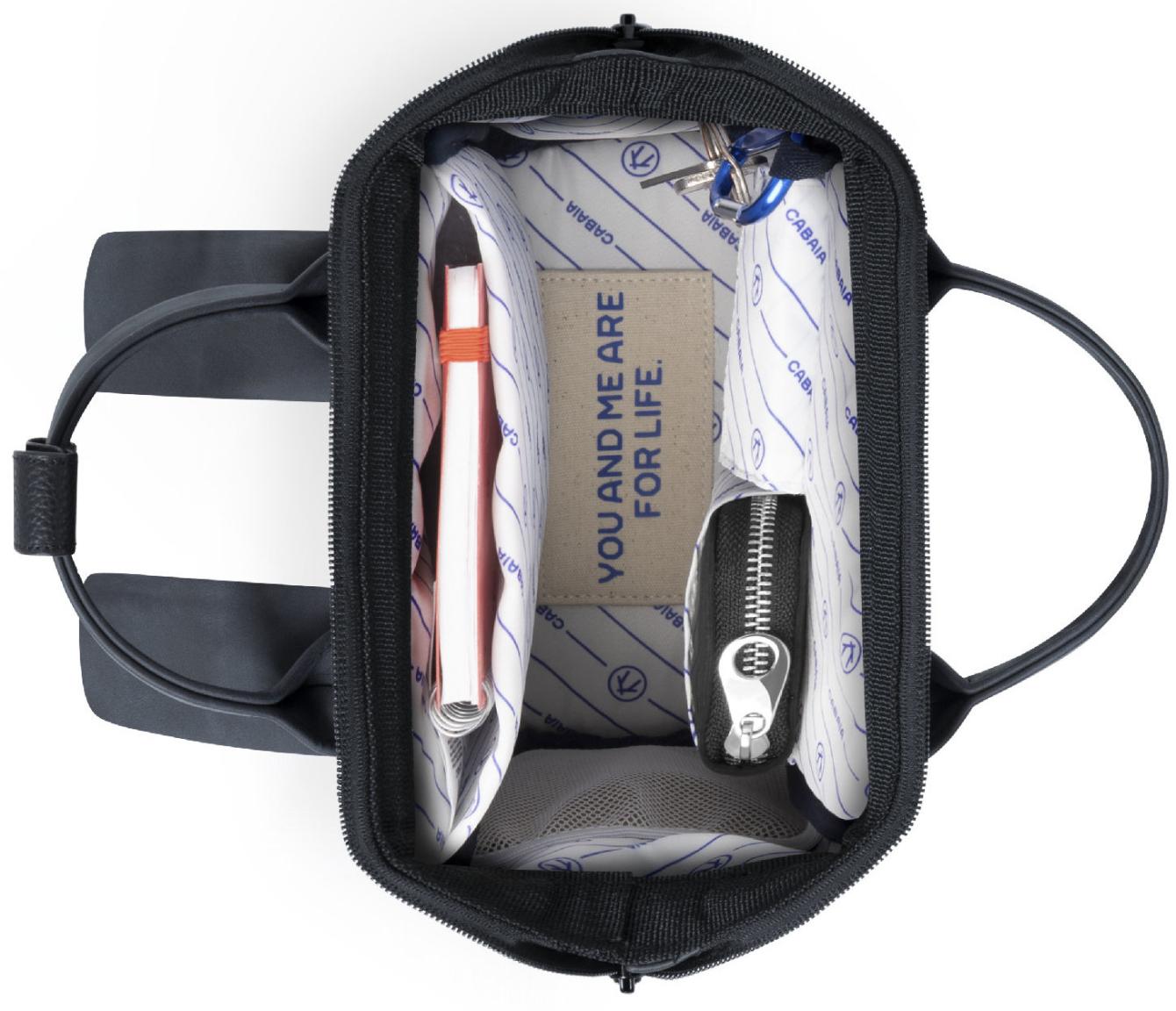 Cabaia XSmall Kinderrucksack schwarz beschichtet Le Havre