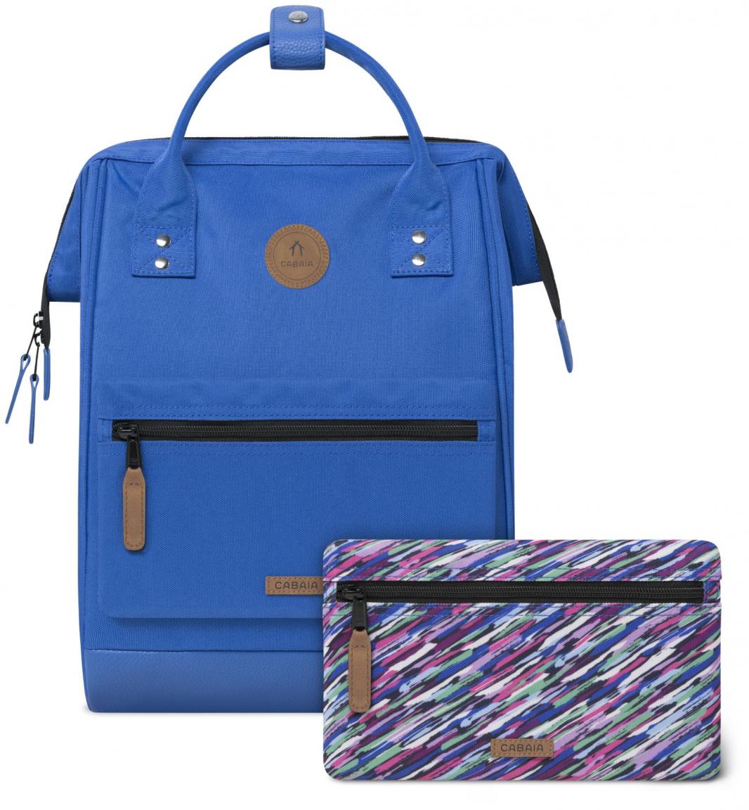 Cabaia blauer Backpack Medea Adventurer Medium Wechselpouch