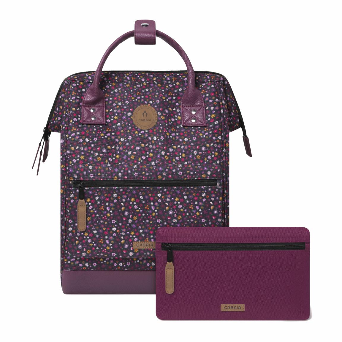 Cabaia floraler Backpack Adventurer Medium Lausanne Multico