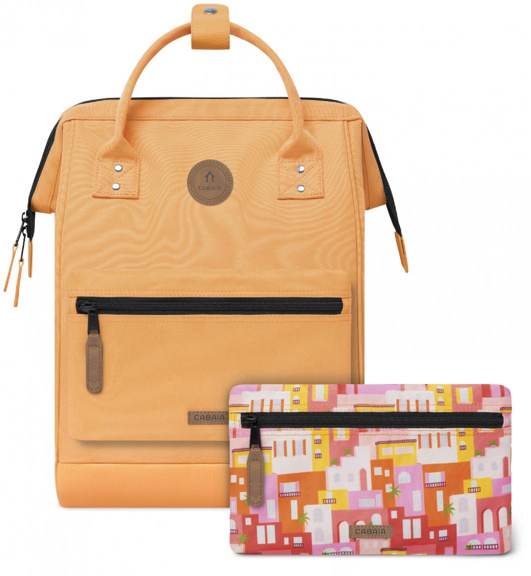 Cabaia fröhlicher Outdoorrucksack orange Omis nachhaltig Adventurer Medium