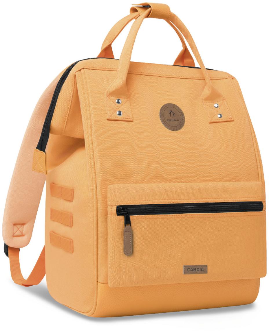 Cabaia fröhlicher Outdoorrucksack orange Omis nachhaltig Adventurer Medium
