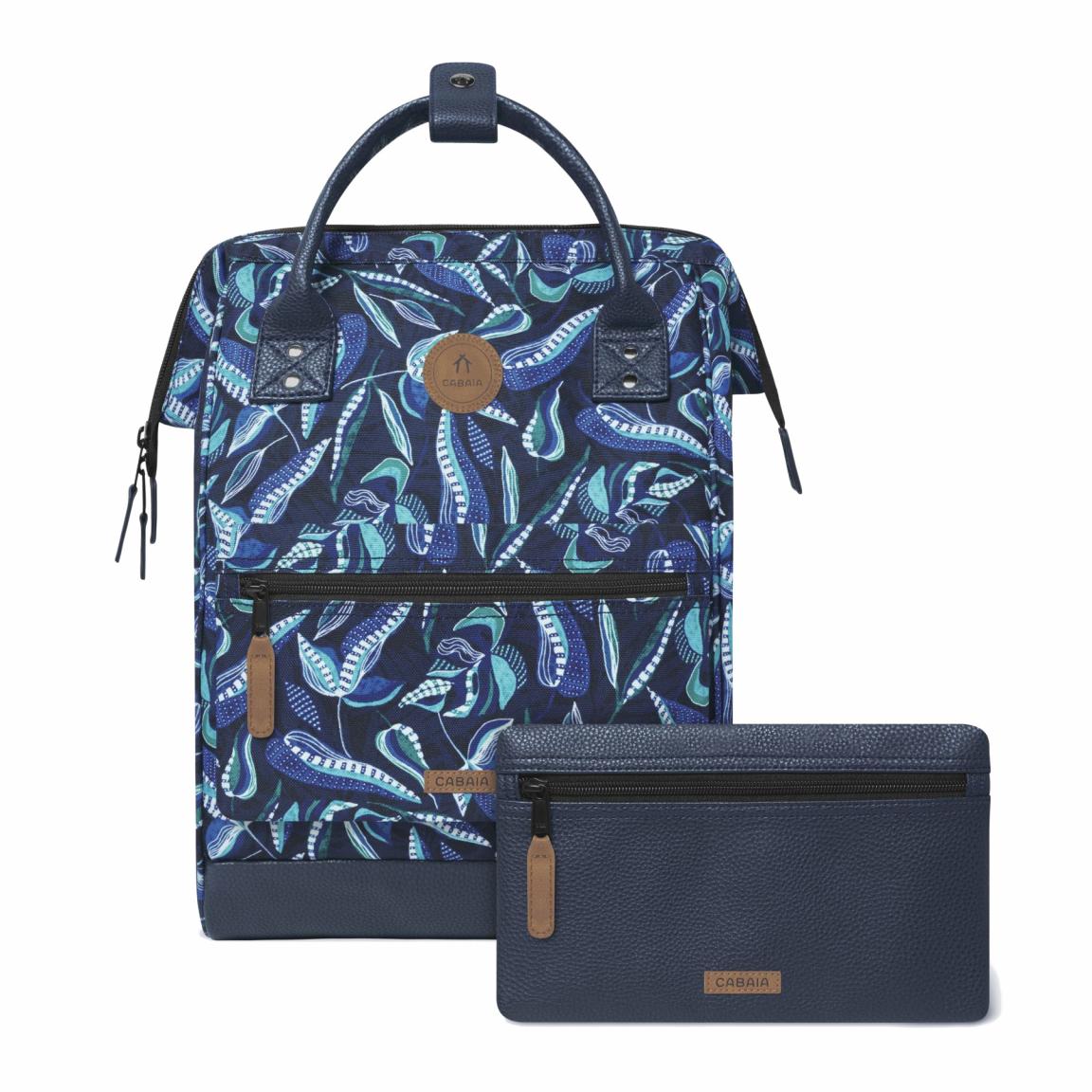 Cabaia gemusteter Backpack Paisley Adventurer Medium Fontainebleau Multico Blue
