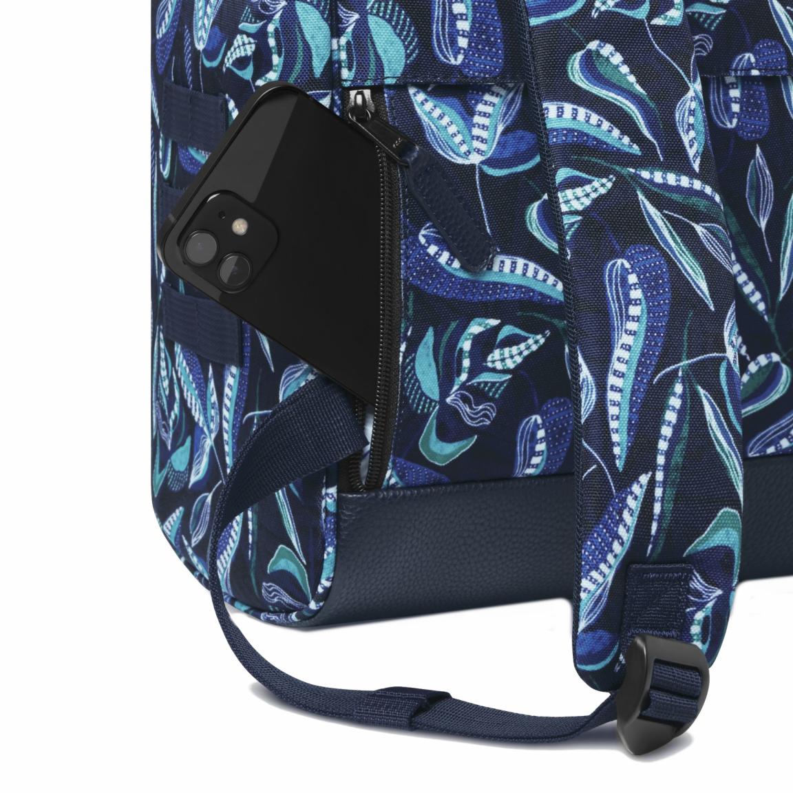 Cabaia gemusteter Backpack Paisley Adventurer Medium Fontainebleau Multico Blue