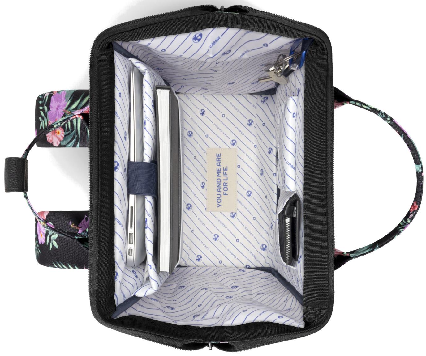 Cabaia großer Wanderrucksack schwarz Adventurer Large Valladolid bunt