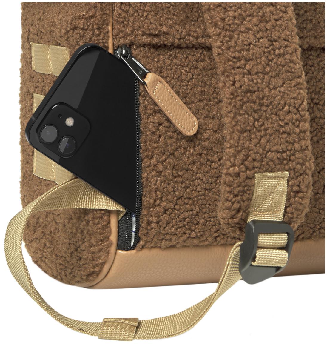 Cabaia kuscheliger Freizeitrucksack Adventurer Small Tucson braun Kontrast