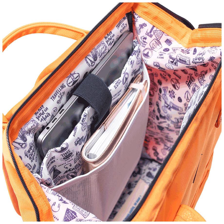 Cabaia lila Daypack Adventurer Small Osaka nachhaltig Blumen