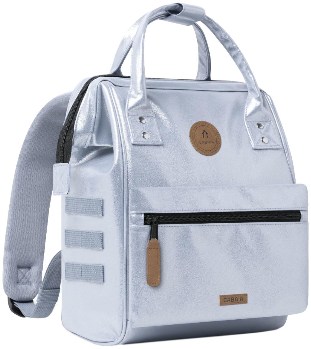 Cabaia schillernder Backpack Small Adventurer silver Fiji Schmetterling
