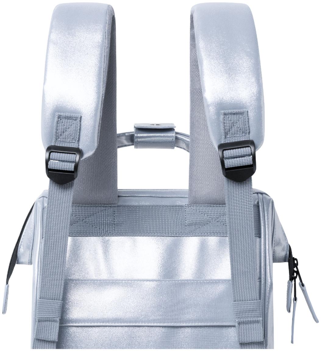 Cabaia schillernder Backpack Small Adventurer silver Fiji Schmetterling