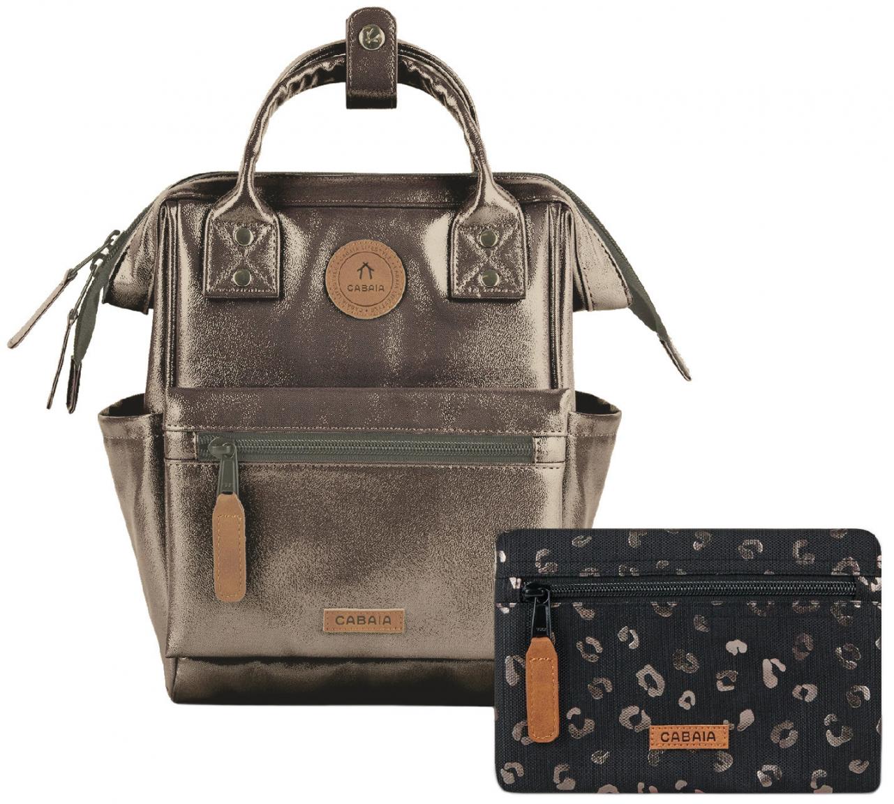 Cabaia schimmernder Minirucksack Leo Adventurer XSmall Louisville Braun