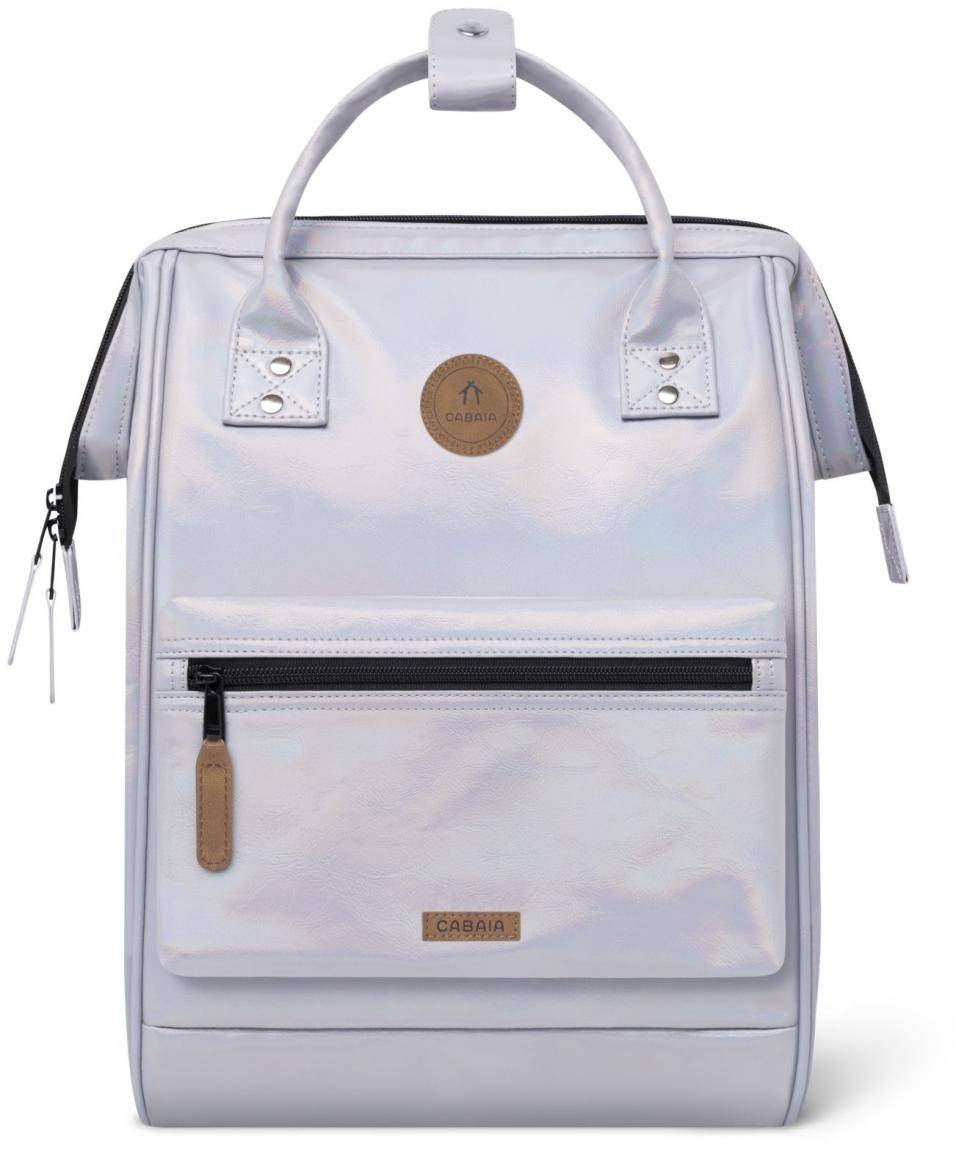 Cabaia schimmernder Tagesrucksack silver Adventurer Medium Rennes