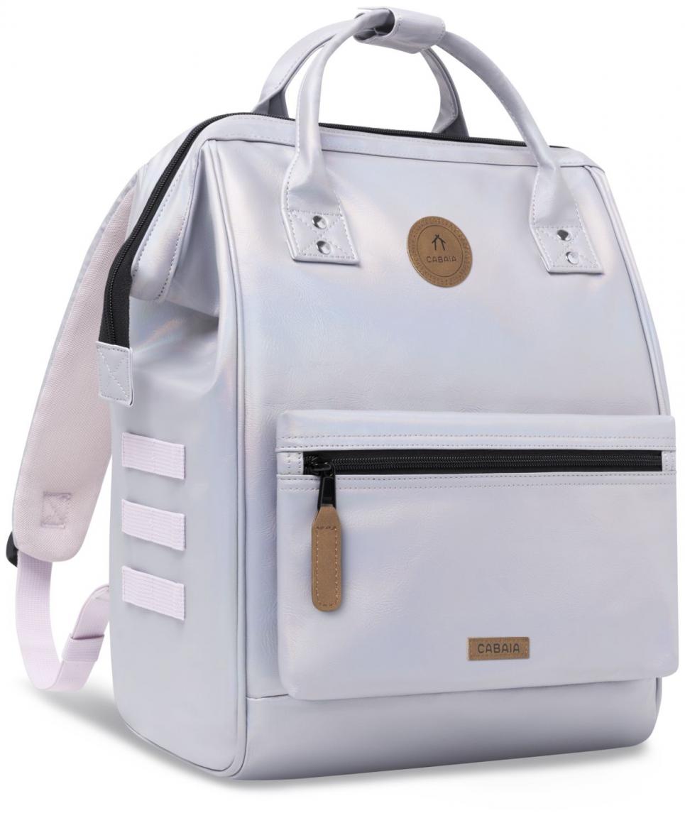 Cabaia schimmernder Tagesrucksack silver Adventurer Medium Rennes