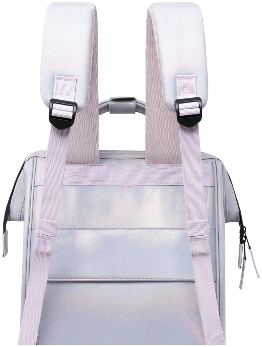 Cabaia schimmernder Tagesrucksack silver Adventurer Medium Rennes