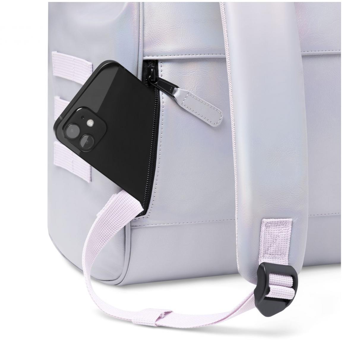 Cabaia schimmernder Tagesrucksack silver Adventurer Medium Rennes