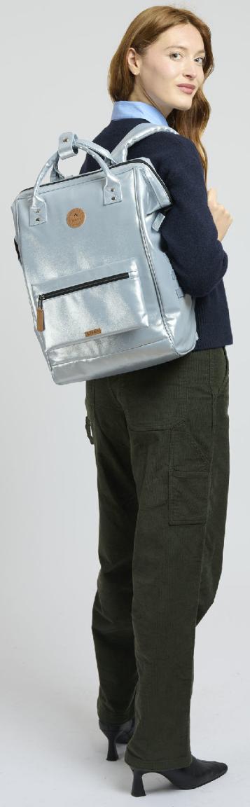 Cabaia silber Daypack schimmernd Fiji Adventurer Large Molle vegan