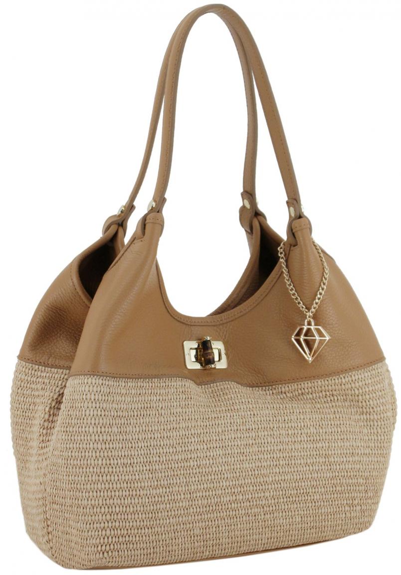 Caleidos Bastshopper Caramel Italien Leder