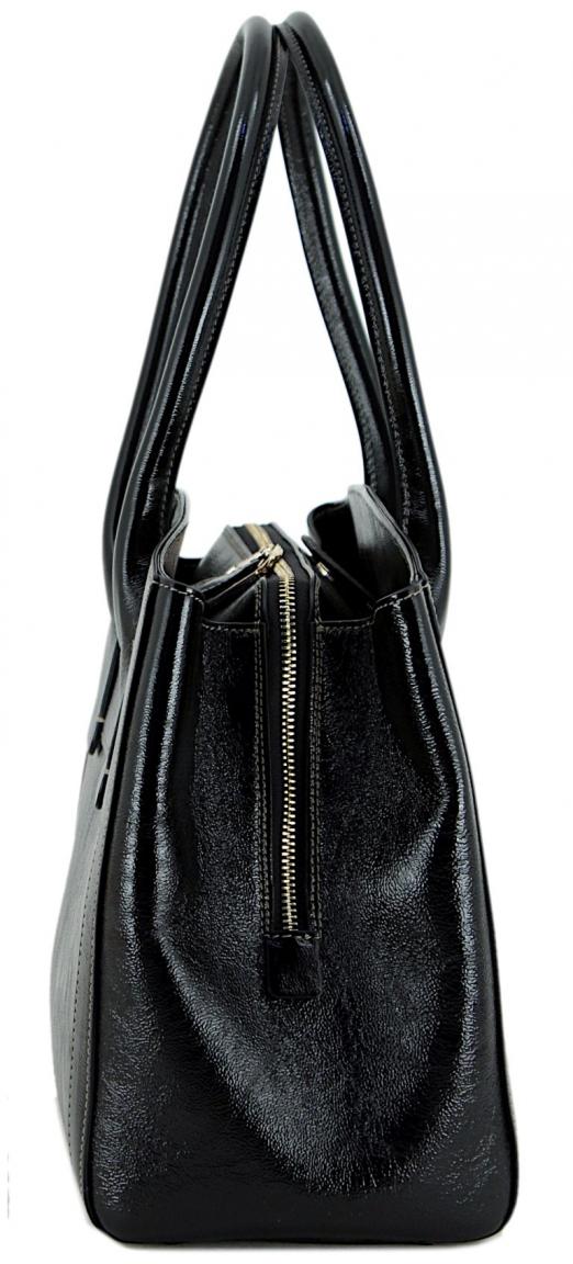 Caleidos Business Shopper Black Lackleder klassisch