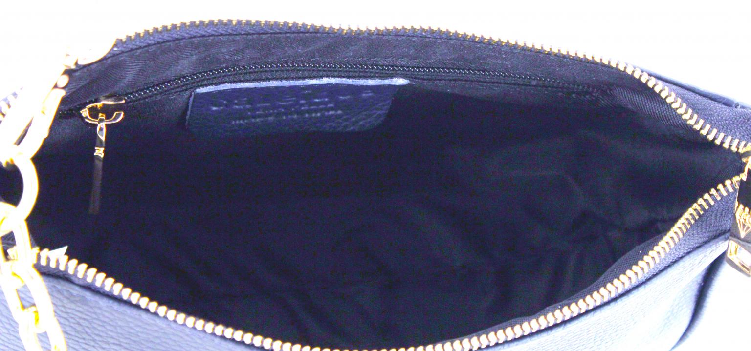 Caleidos Crossbody Bag beige Italien Leder Kettenriemen