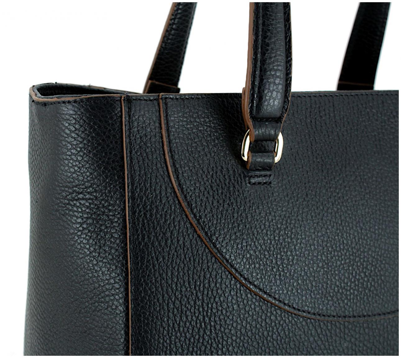 Caleidos Henkeltasche schwarz klassisch