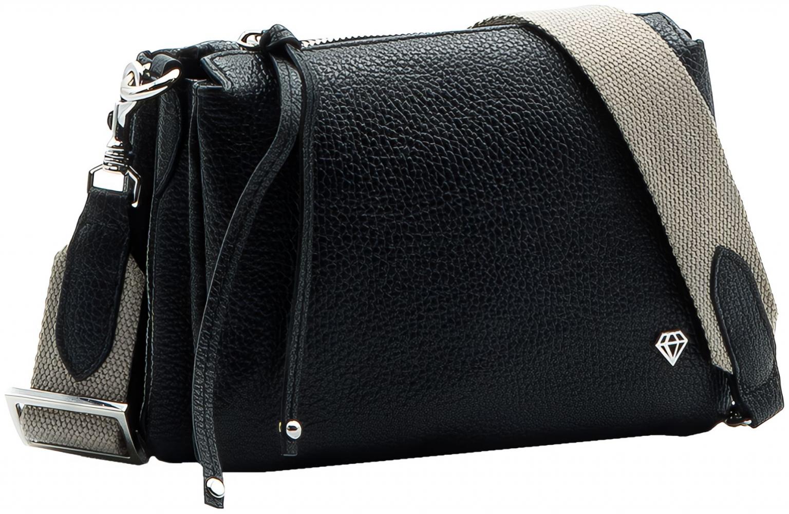 Caleidos Lederhandtasche Black Henkelwahl