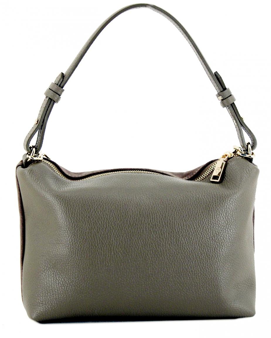 Caleidos Ledertasche mit Kette Caleidos Taupe Velours