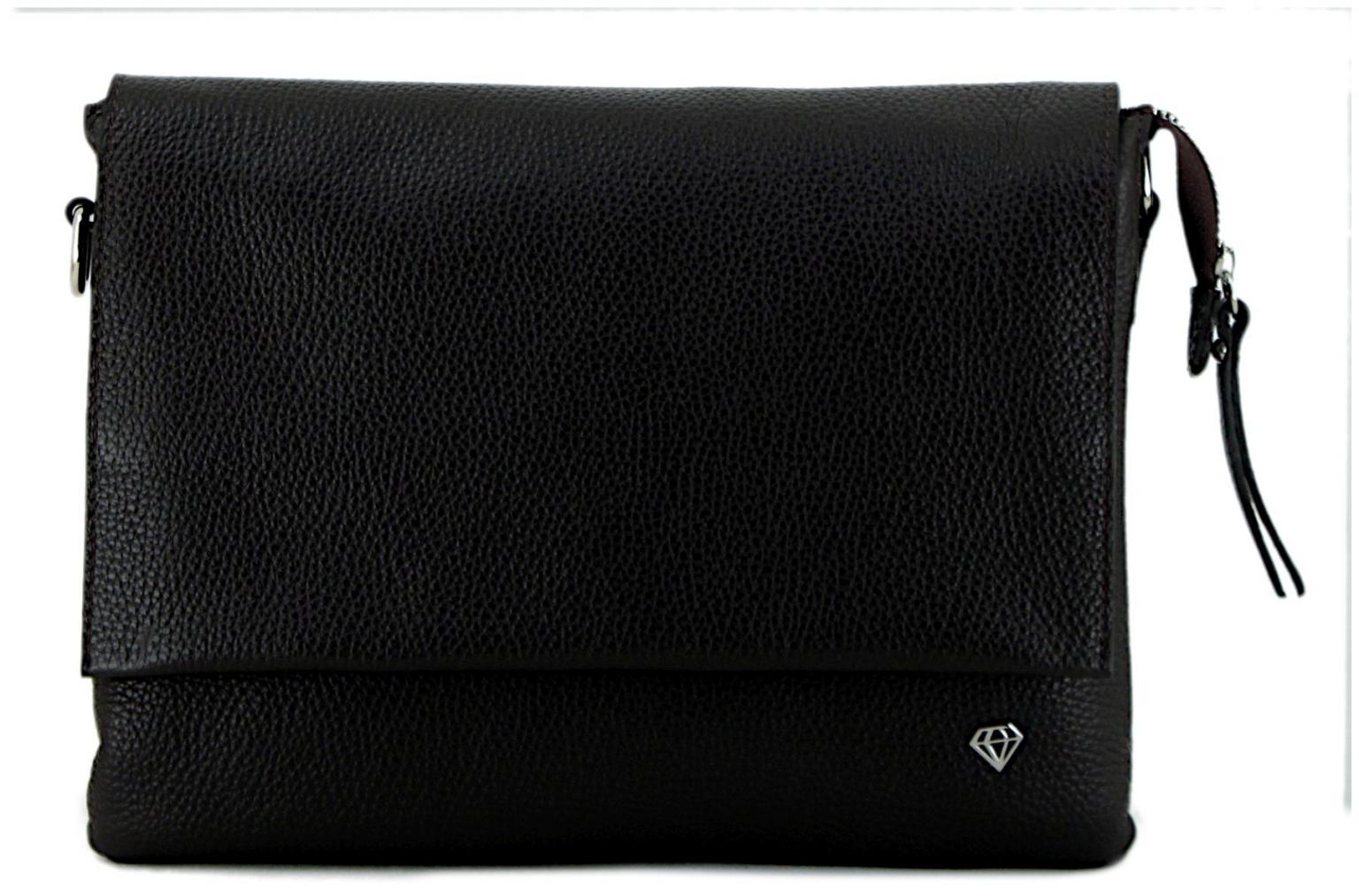 Caleidos Pochette Ledertasche schwarz Überschlag