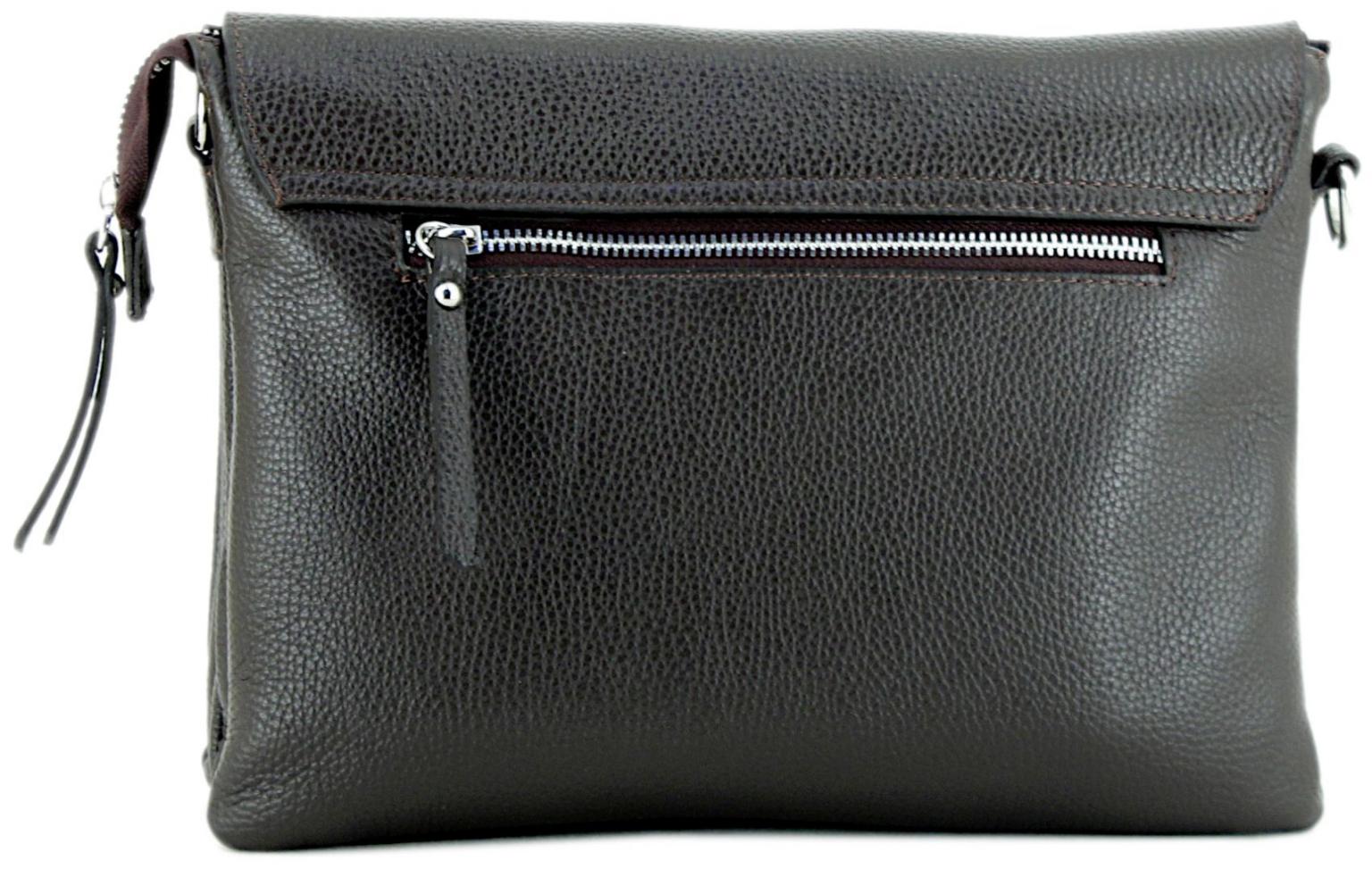 Caleidos Pochette Ledertasche schwarz Überschlag