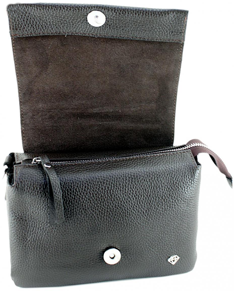 Caleidos Schultertasche Dunkelbraun Italienisch