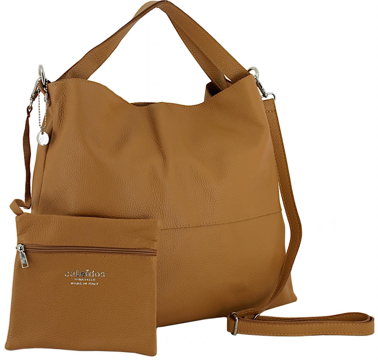 Caleidos Shoppertasche Caramel Etui Leder