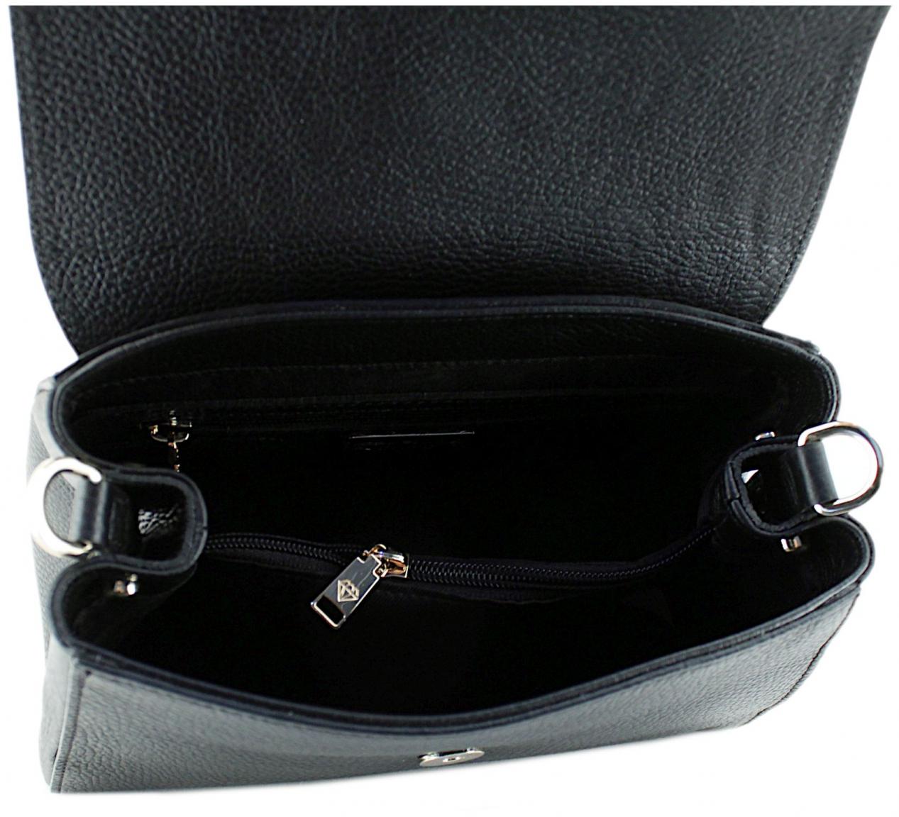 Caleidos Überschlagtasche Casual Klassisch Black
