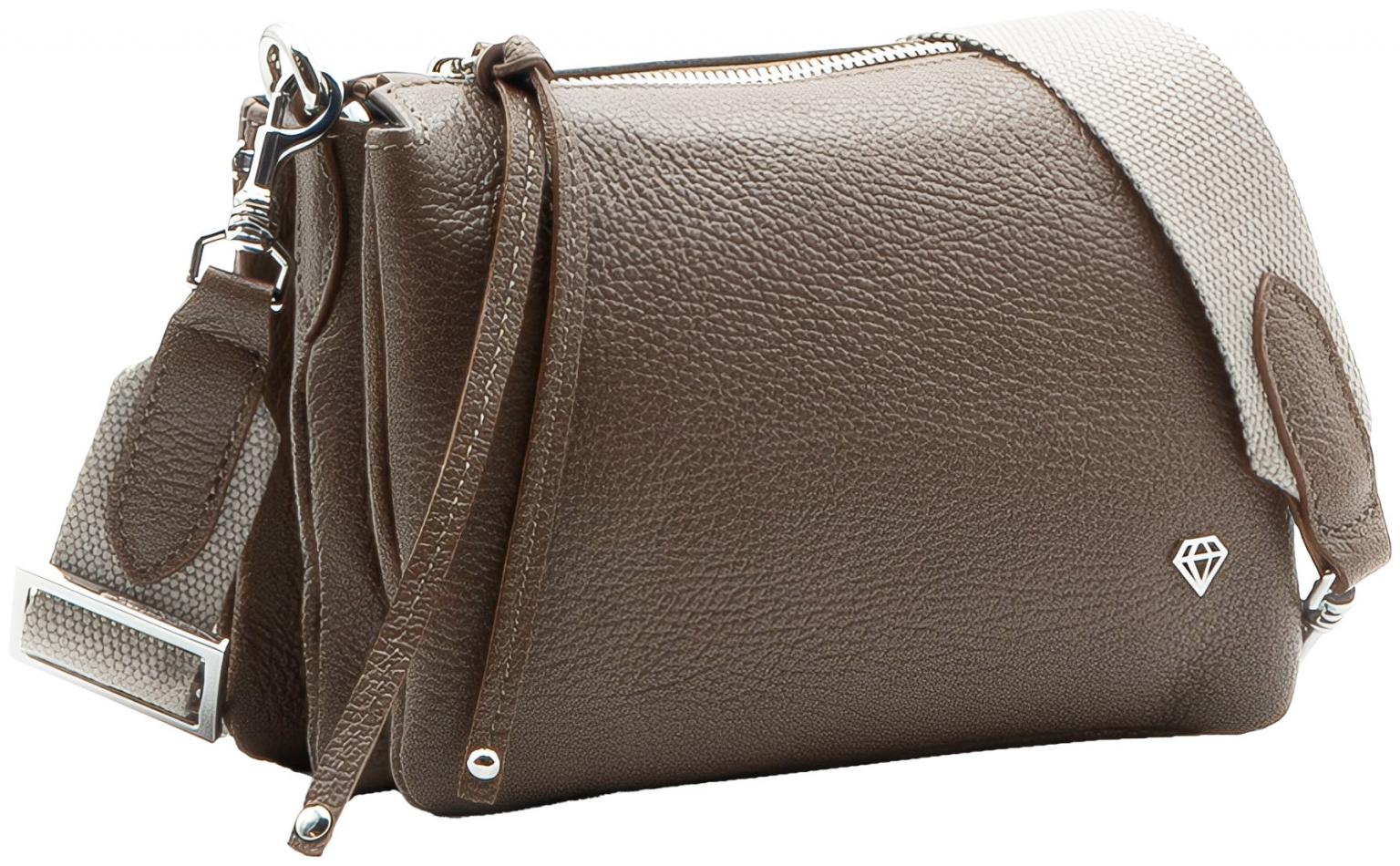 Caleidos Umhängetasche Castoro Camelbraun Clutch