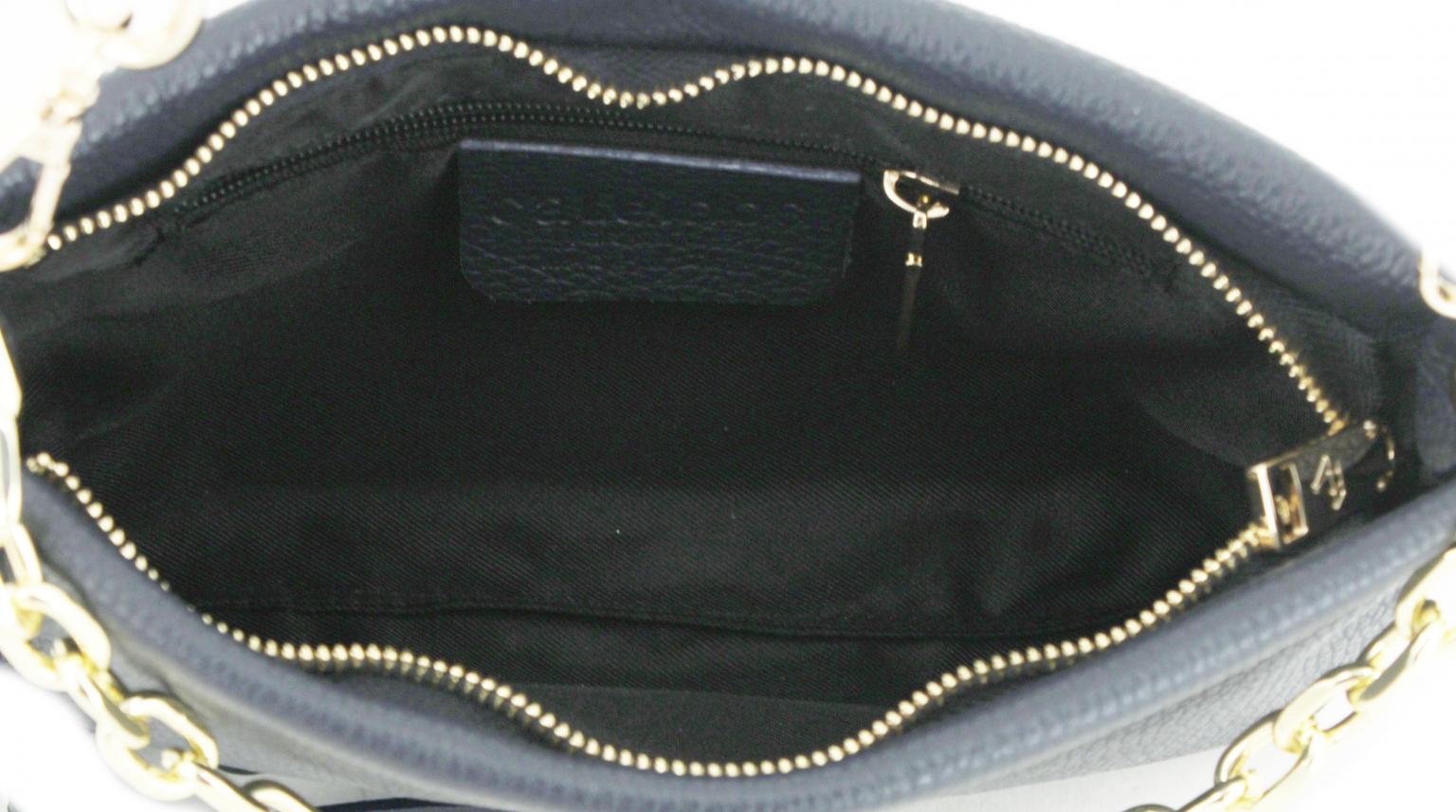 Caleidos Umhängetasche elegant Beige Italien Leder