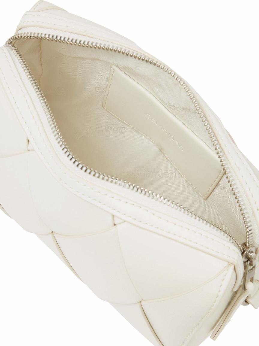 Calvin Klein Camerabag Woven Chalk Beige Crossbody