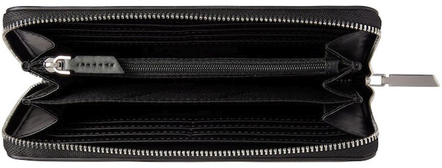 Calvin Klein Damenbörse schlicht schwarz Minimal Handware Zipwallet