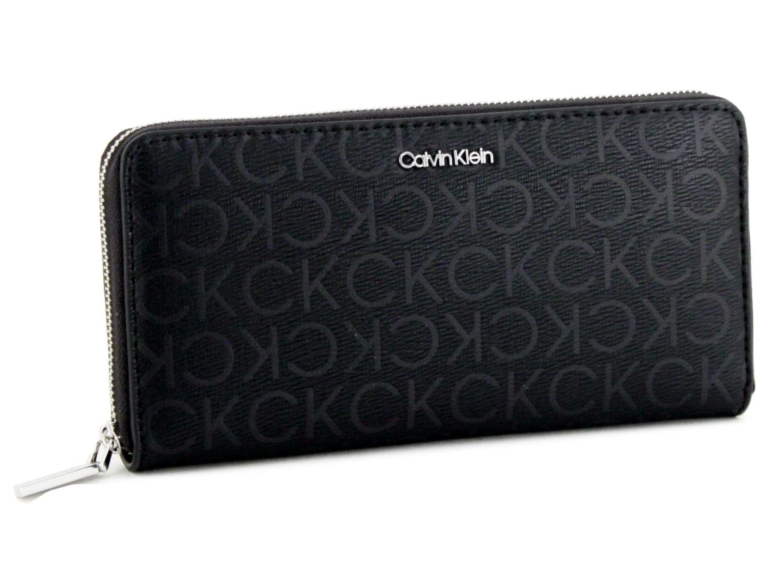 Calvin Klein Damenportmonee mit Logoprint Schwarz Must Wallet LG